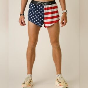 ChicknLegs Men's USA 2" Split Shorts